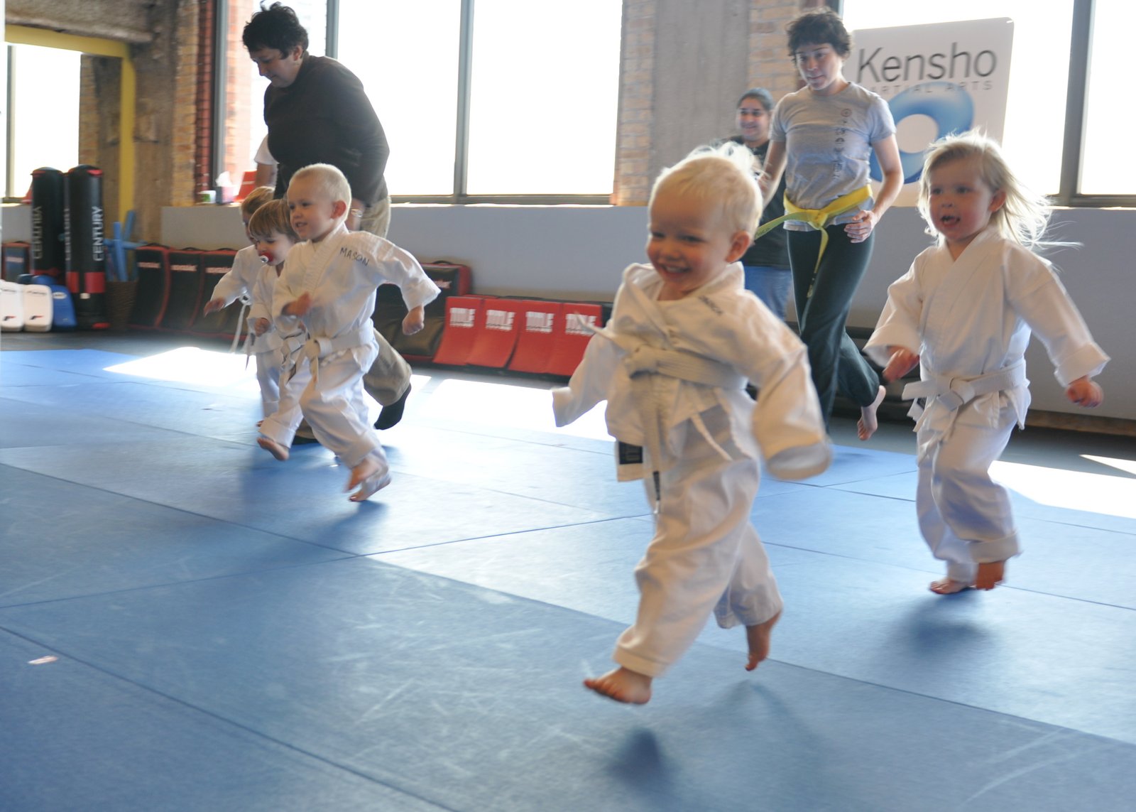 Parents & kids martial arts races